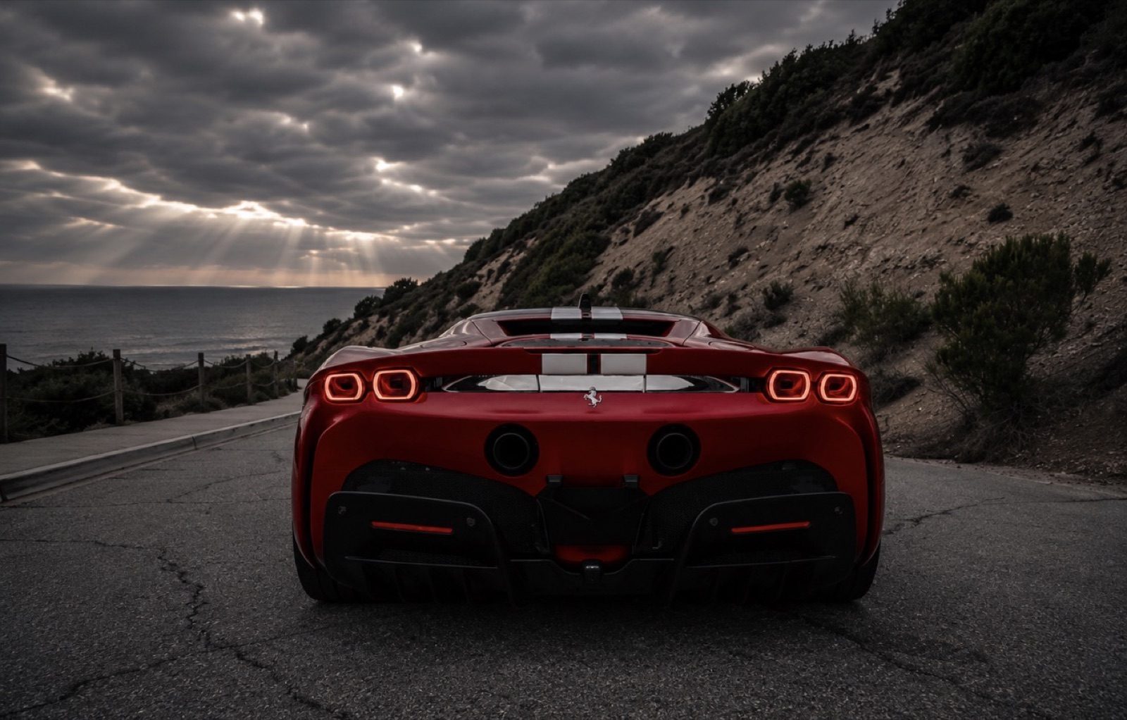 Ferrari SF90 Stradale plug-in hybrid supercar in the First Class Exotics fleet